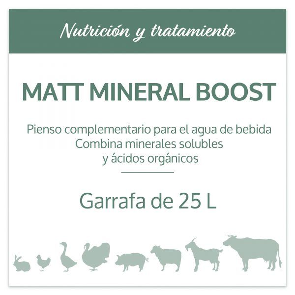 Matt Mineral Boost - Acidificante agua de bebida - Imagen 2